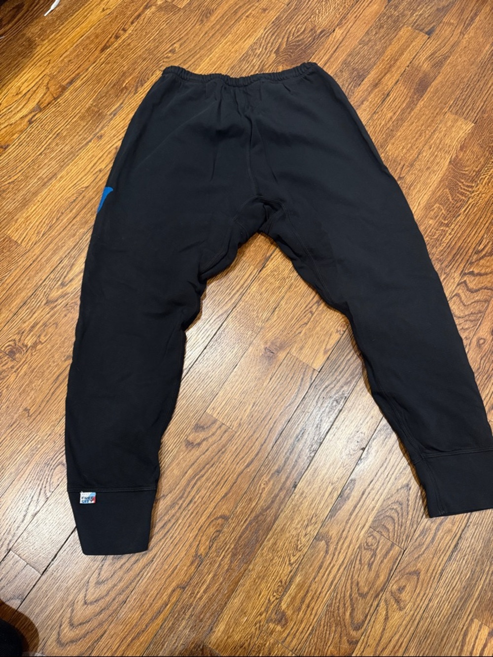 freecity Black Sweatpants with Blue Logo Accent - Picture 3 of 3